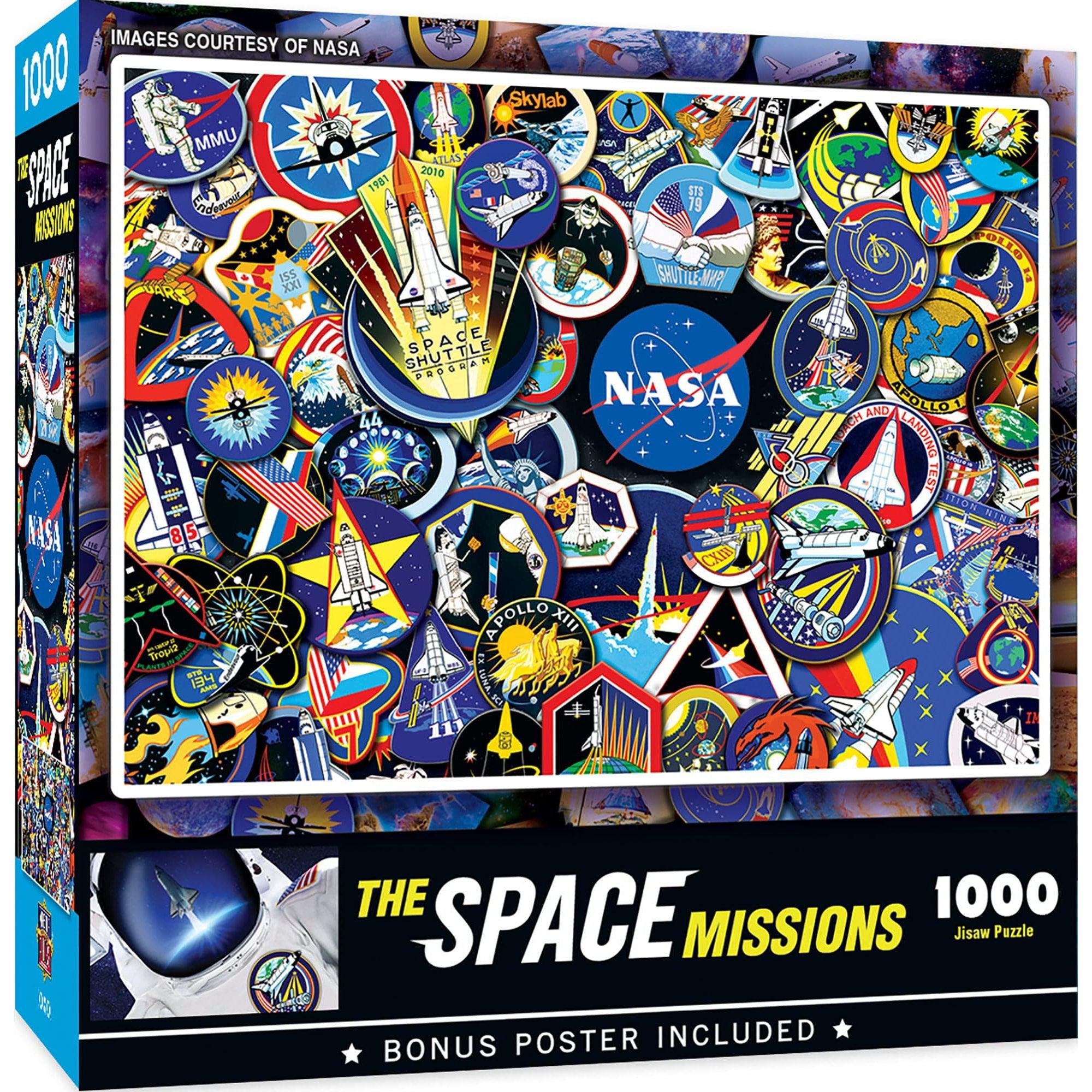 MasterPieces-NASA - The Space Missions - 1000 Piece Puzzle-72208-Legacy Toys