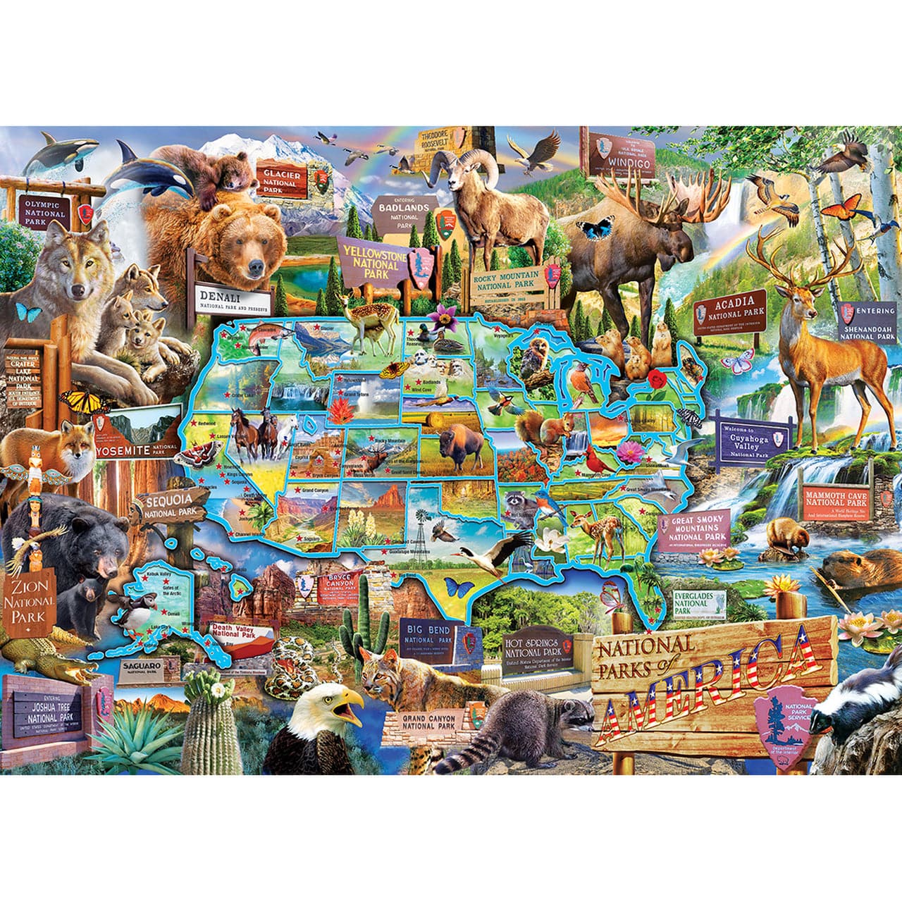 MasterPieces-National Parks - 1000 Piece Puzzle-71794-Legacy Toys