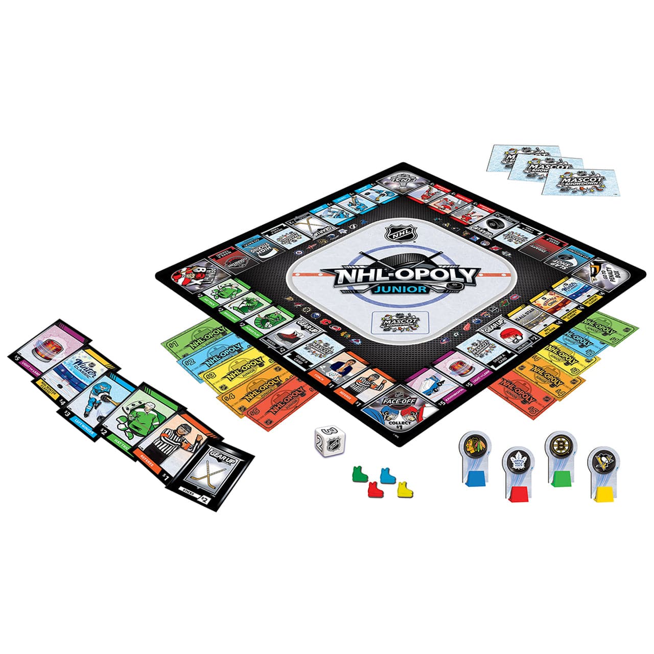 MasterPieces-NHL Opoly Junior Board Game-41646-Legacy Toys
