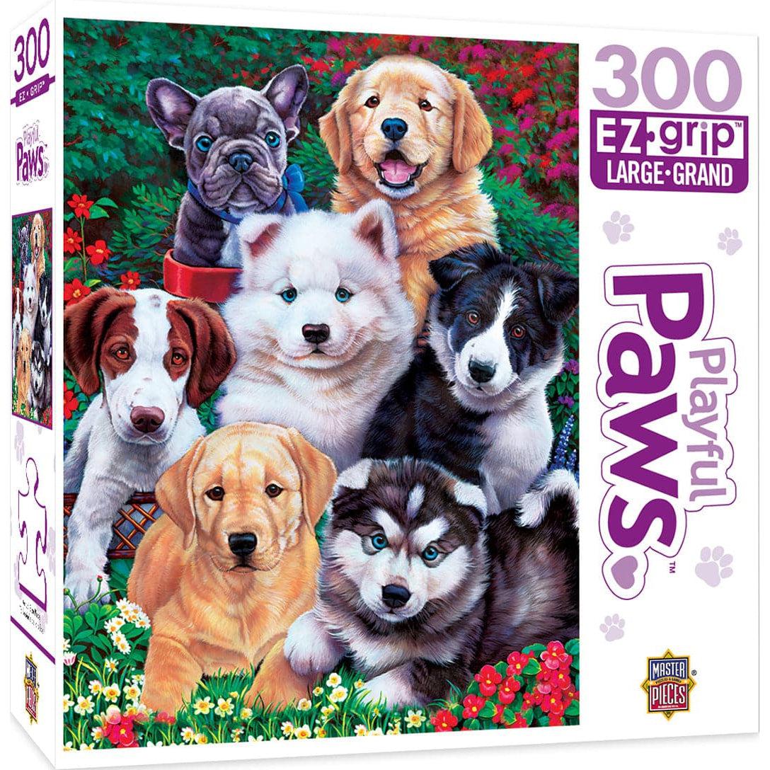 MasterPieces-Playful Paws - Fluffy Fuzzballs - 300 Piece EzGrip Puzzle-31920-Legacy Toys