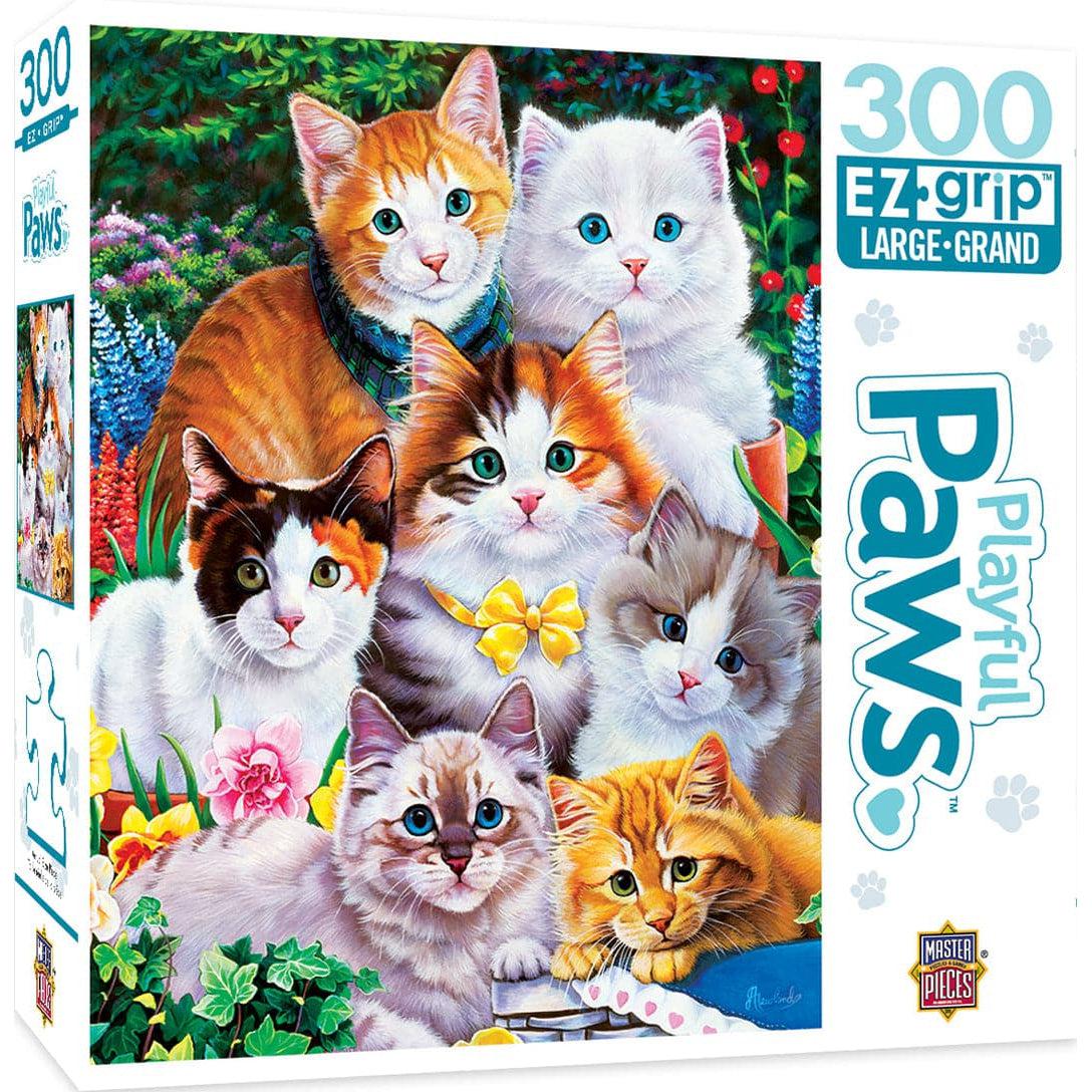 MasterPieces-Playful Paws - Puuurfectly Adorable - 300 Piece EzGrip Puzzle-31919-Legacy Toys