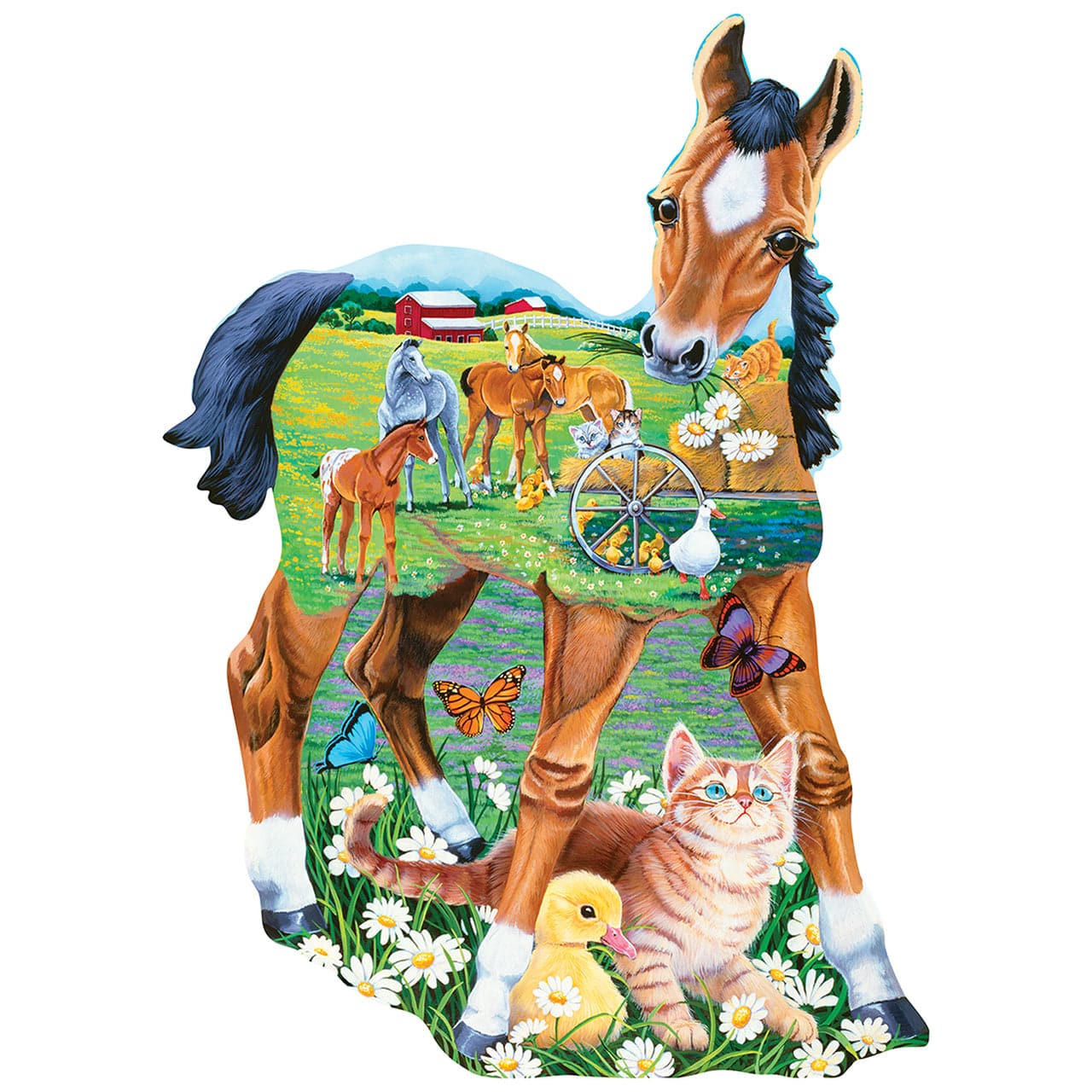 MasterPieces-Pony Playtime - 100 Piece Shaped Puzzle-11940-Legacy Toys