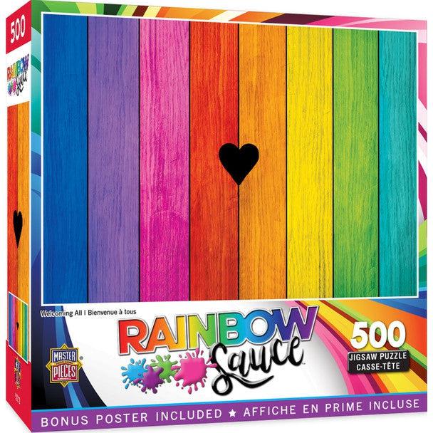 MasterPieces-Rainbow Sauce - Welcoming All - 500pc Puzzle-82203-Legacy Toys