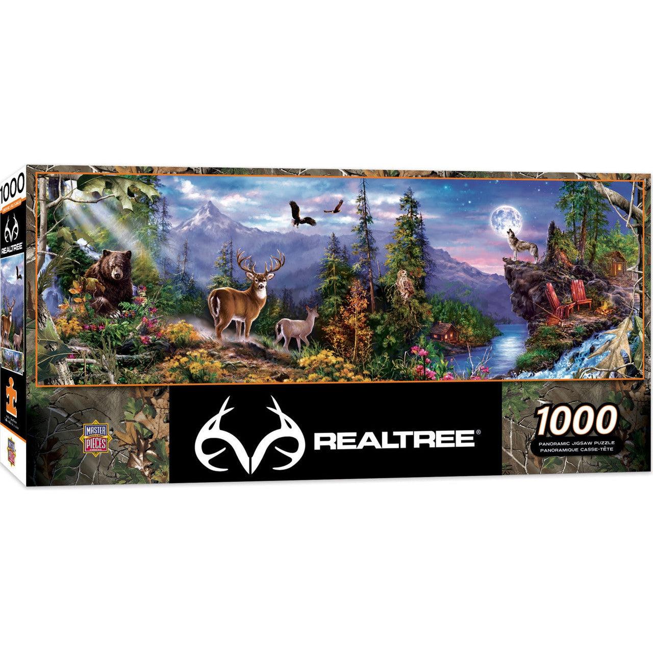 MasterPieces-RealTree - 1000 Piece Panoramic Puzzle-72080-Legacy Toys