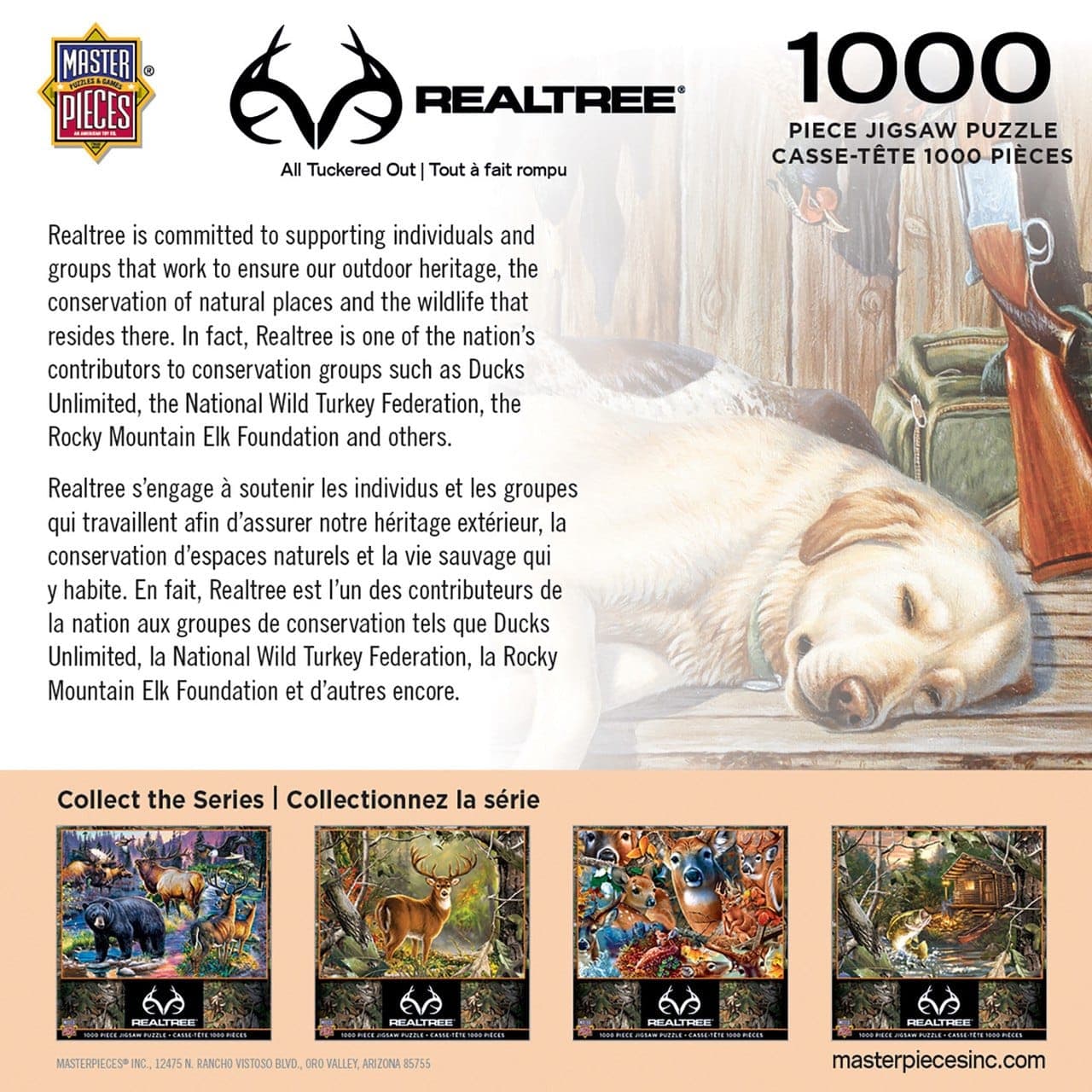 MasterPieces-Realtree - All Tuckered Out - 1000 Piece Puzzle-71941-Legacy Toys