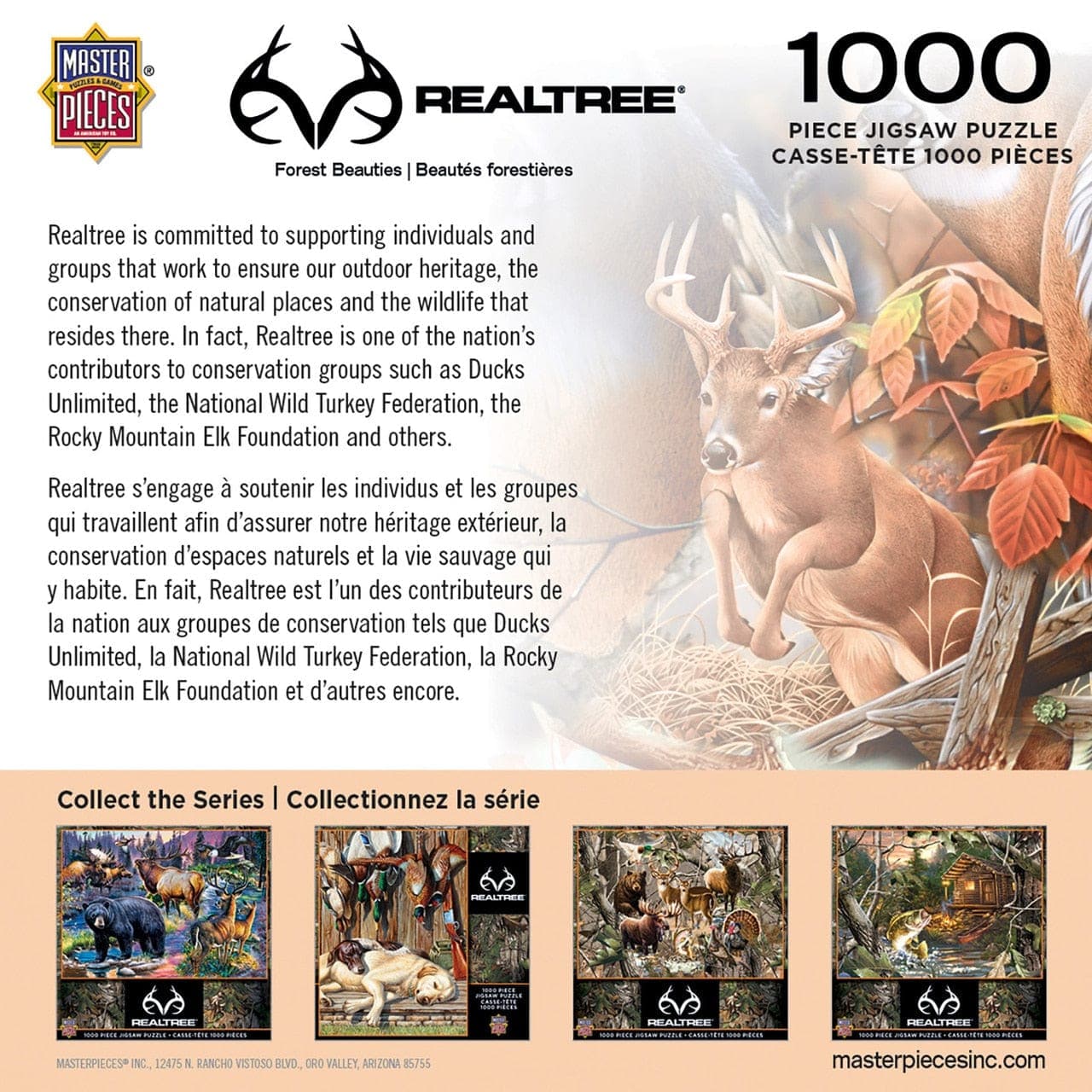 MasterPieces-Realtree - Forest Beauties - 1000 Piece Puzzle-71942-Legacy Toys