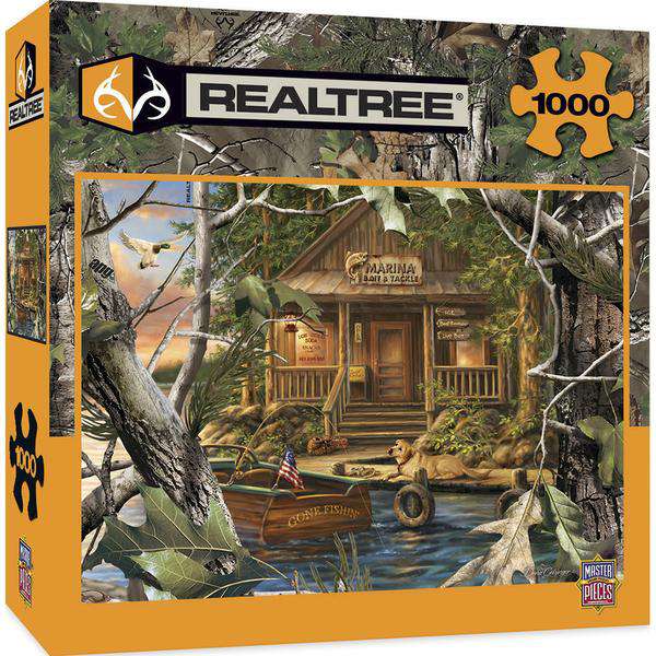MasterPieces-Realtree - Gone Fishing - 1000 Piece Puzzle-71754-Legacy Toys