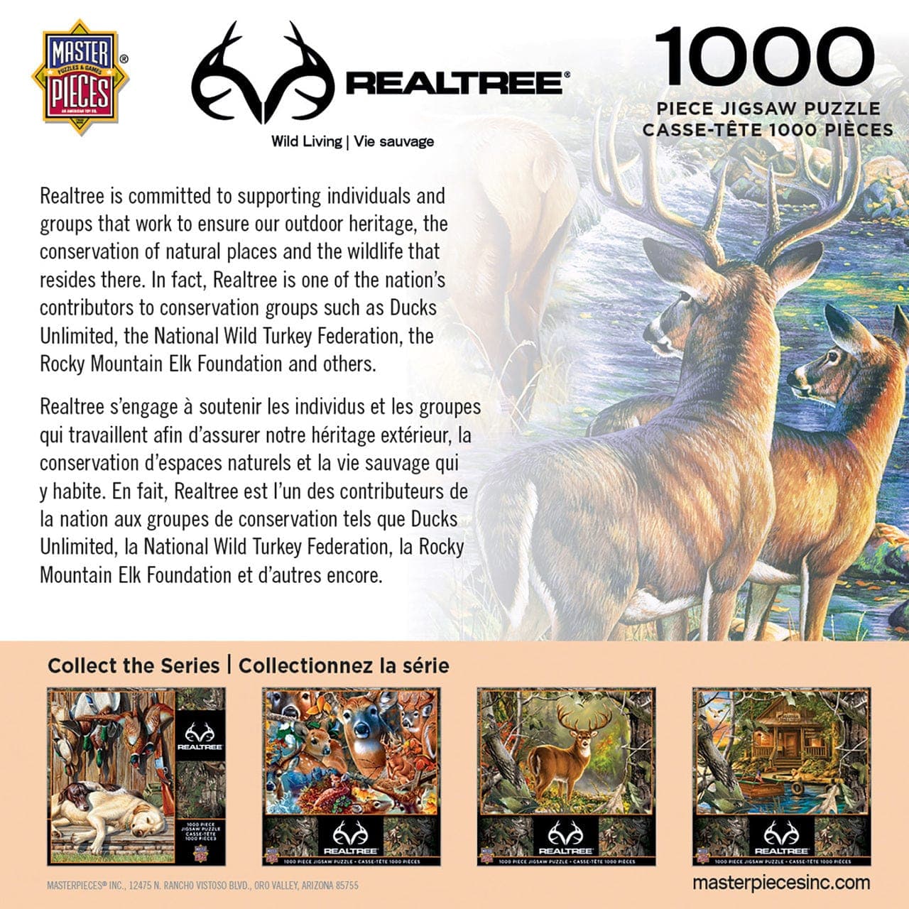 MasterPieces-Realtree - Wild Living - 1000 Piece Puzzle-71940-Legacy Toys