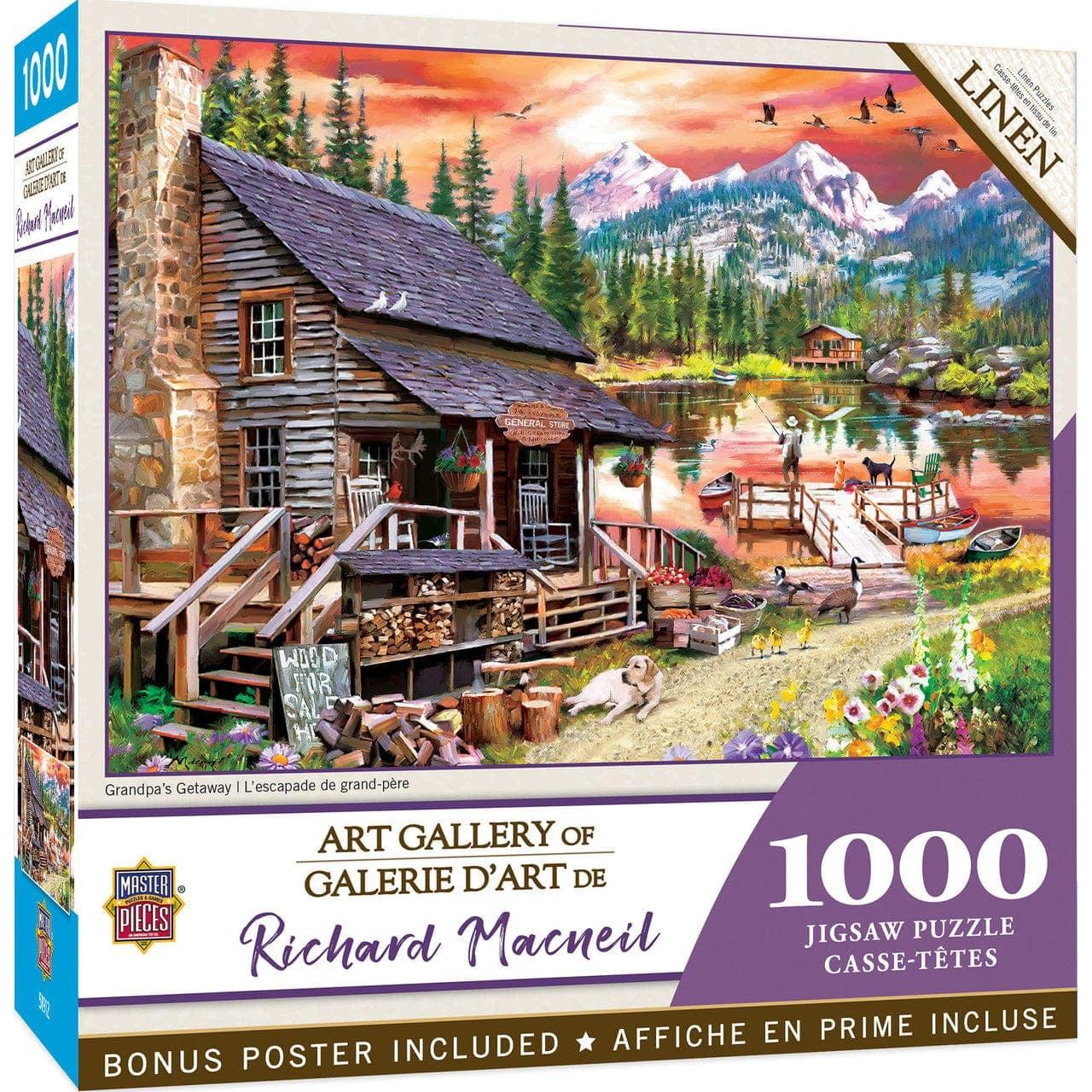 Grand Library Jigsaw Puzzles 1000 Piece, Puzzle For Adults