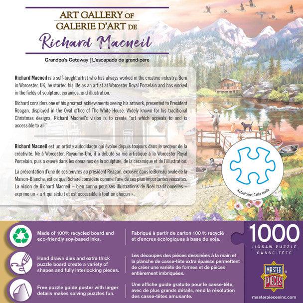 MasterPieces-Richard Macneil Art Gallery - Grandpa's Getaway - 1000 Piece Puzzle-72271-Legacy Toys