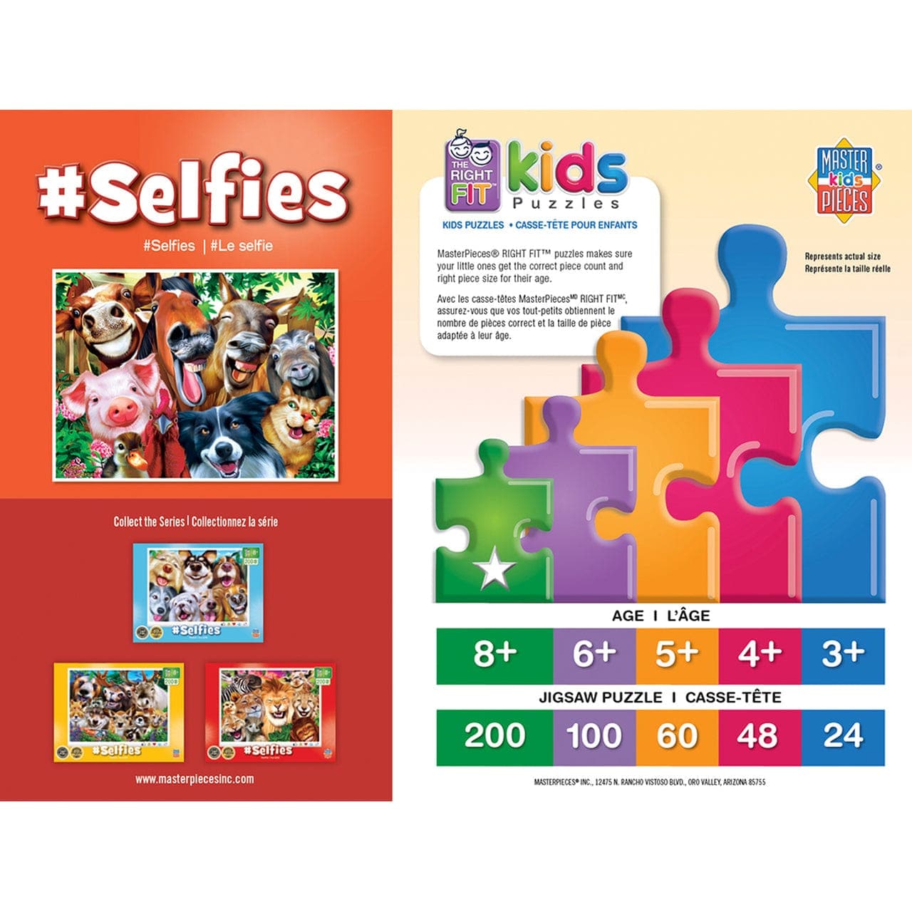 MasterPieces-Selfies - Barnyard Besties Puzzle - 200 Piece Puzzle-11914-Legacy Toys