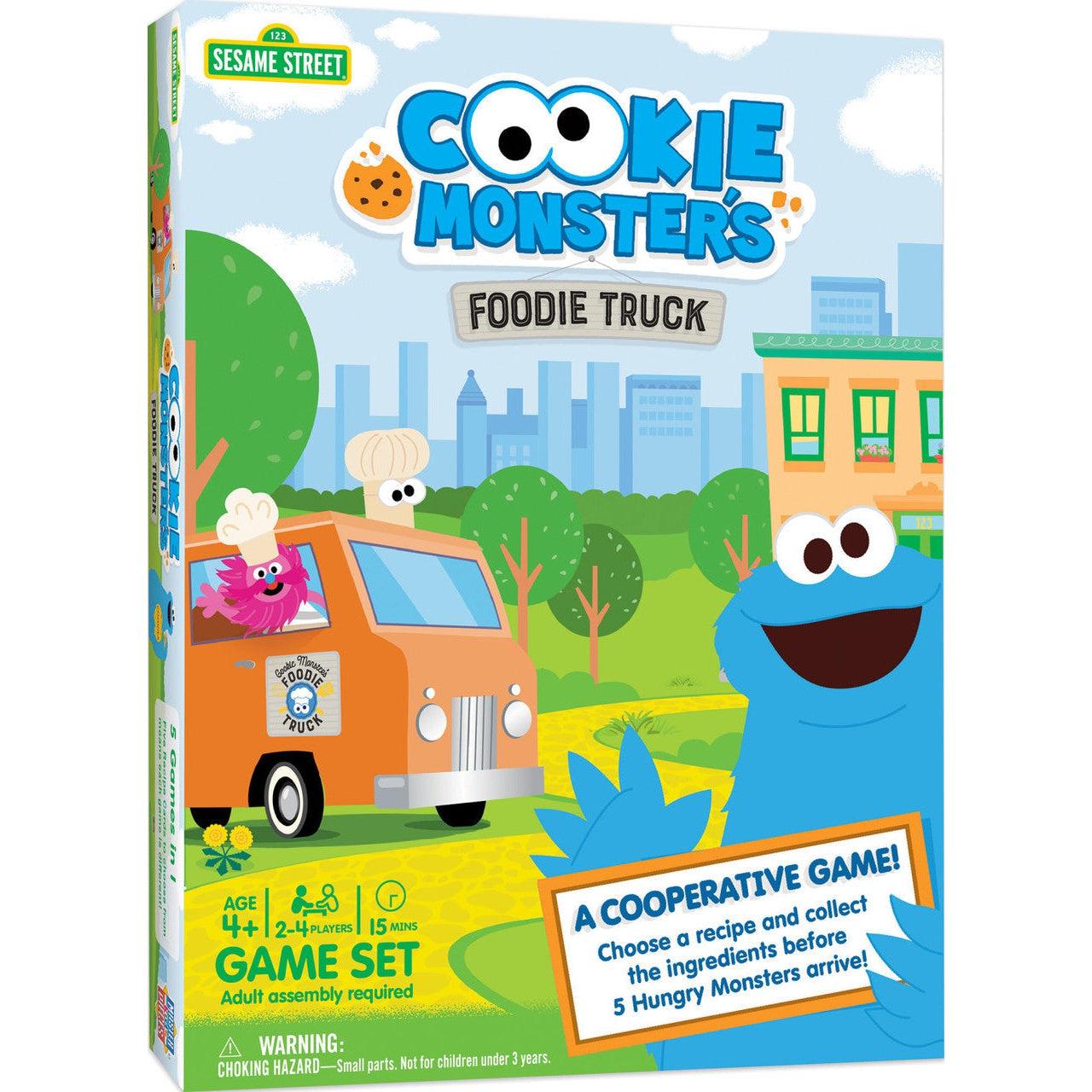 MasterPieces-Sesame Street - Cookie Monster's Foodie Truck Cooperative Game-42212-Legacy Toys