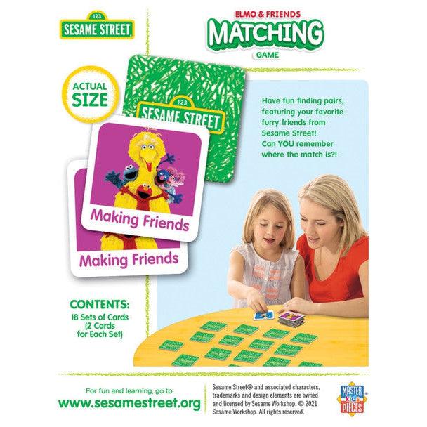 MasterPieces-Sesame Street Elmo & Friends Matching Game-42112-Legacy Toys