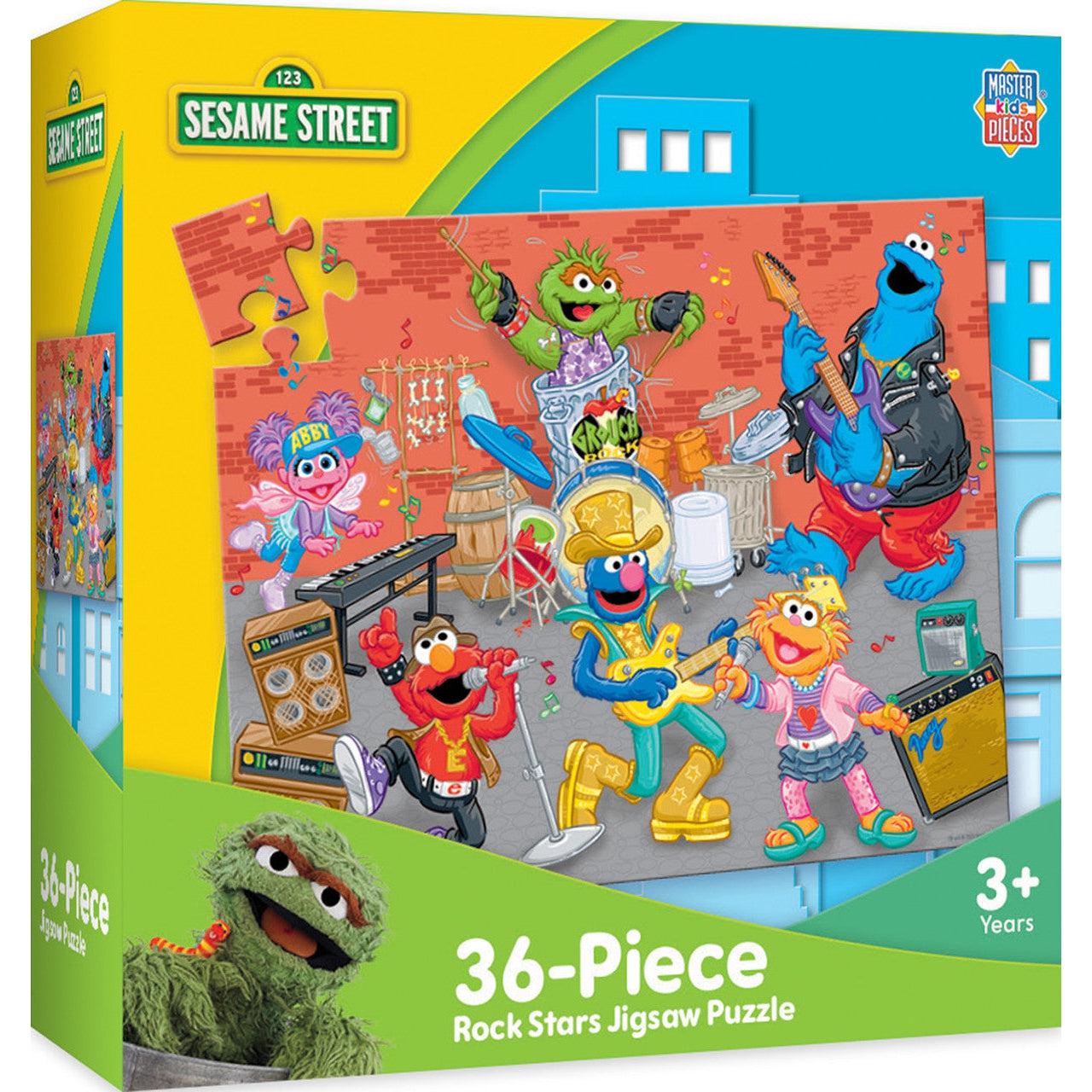 MasterPieces-Sesame Street - Rock Stars - 36pc Puzzle-12343-Legacy Toys