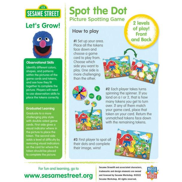 MasterPieces-Sesame Street - Spot the Dot Picture Spotting Game Set-13399-Legacy Toys