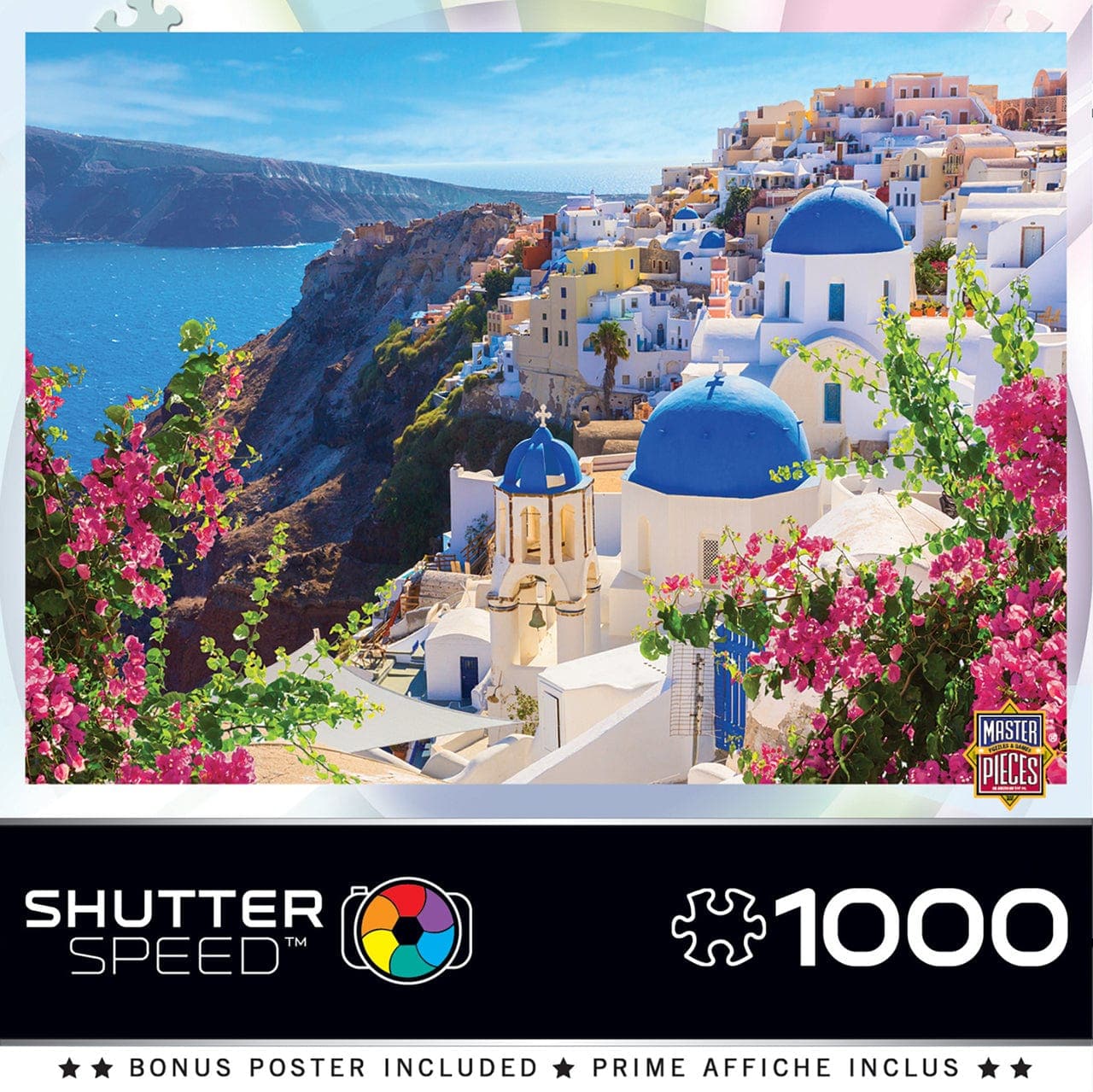 MasterPieces-Shutterspeed - Santorini Spring - 1000 Piece Puzzle-71952-Legacy Toys
