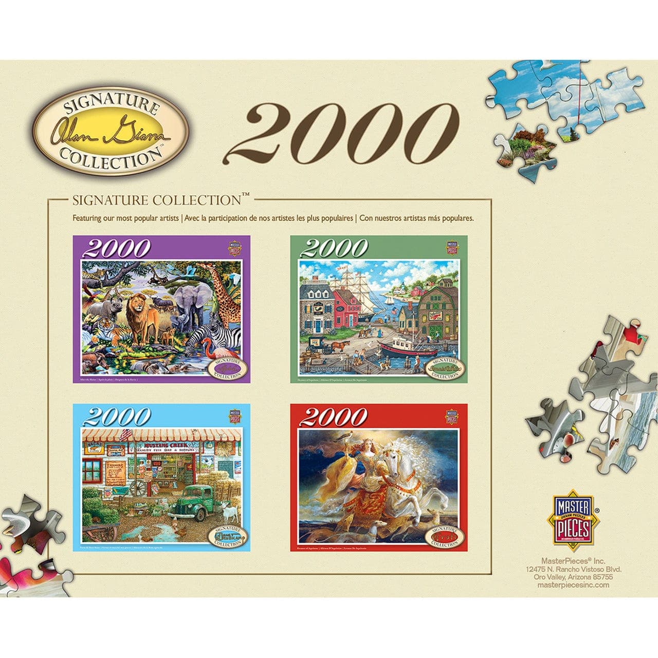 MasterPieces 2000 Piece Jigsaw Puzzle - Fantasy in Flight - 39x27