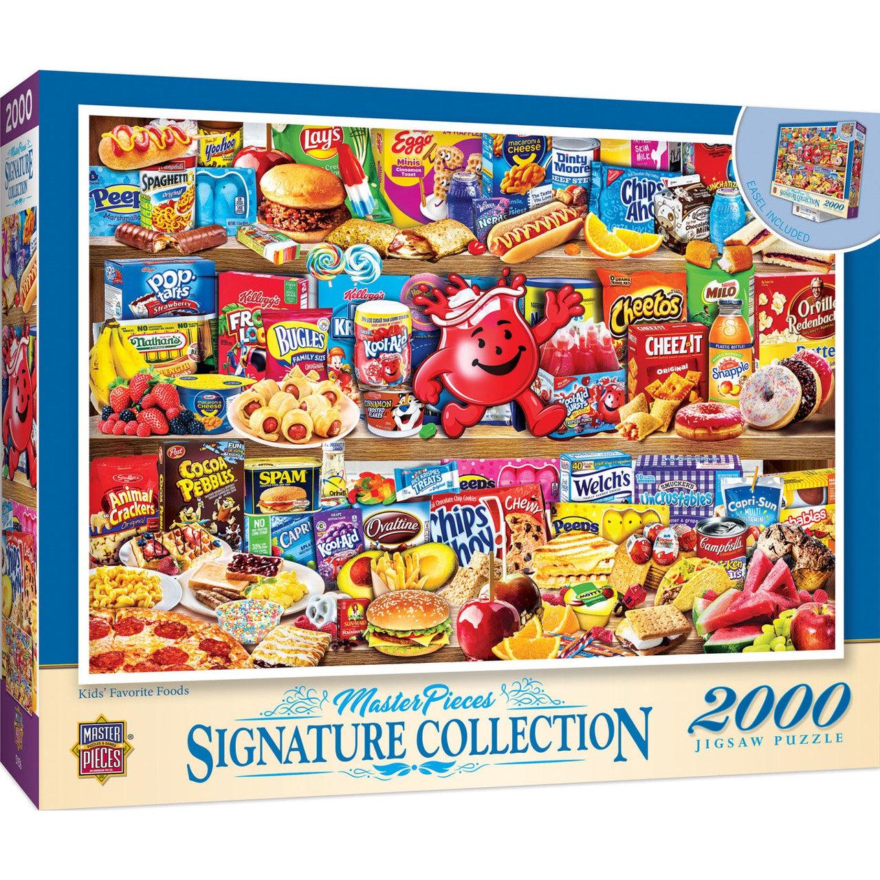 MasterPieces-Signature - Kid's Favorite Foods - 2000 Piece Puzzle-72362-Legacy Toys