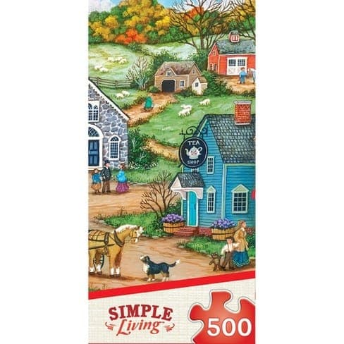 MasterPieces-Simple Living - 500 Piece Puzzle Assortment-32046-Road Block-Legacy Toys