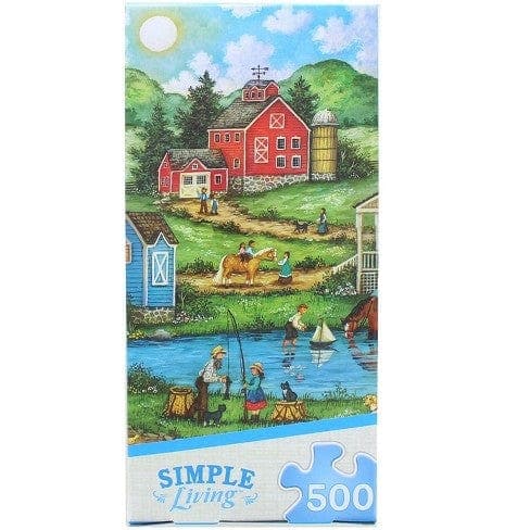 MasterPieces-Simple Living - Assortment - 500 Piece Puzzle-32045-Fishing with Grandpa-Legacy Toys