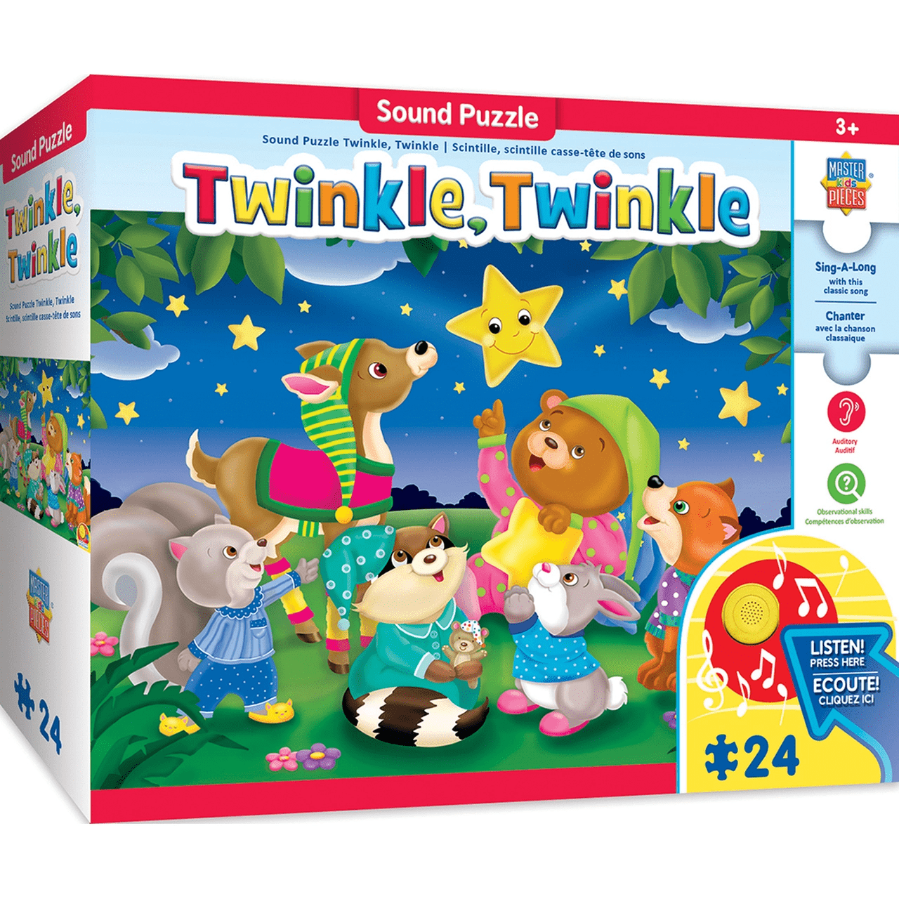 MasterPieces-Sing-A-Long - Twinkle Twinkle - 24pc Sound Puzzle-11949-Legacy Toys