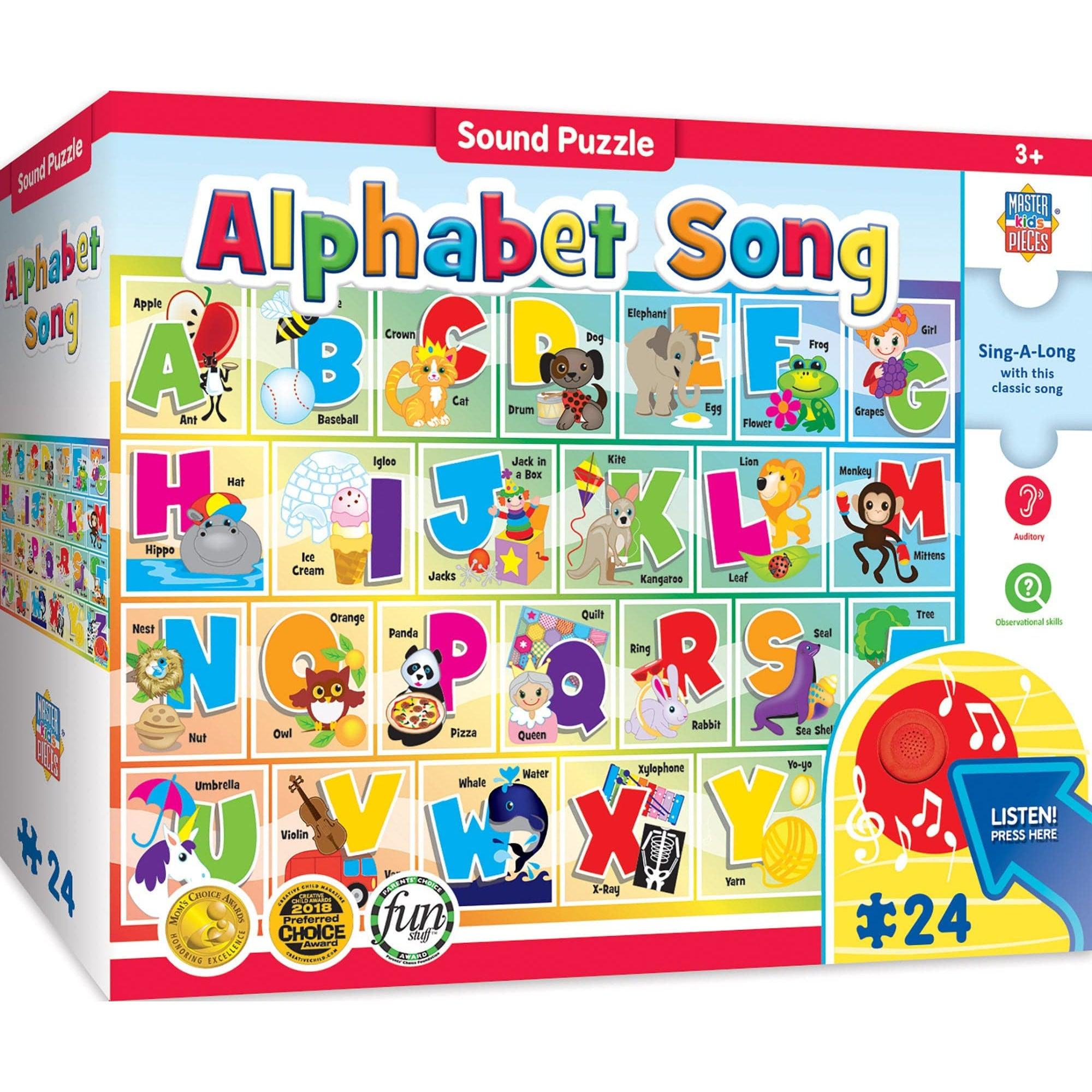 MasterPieces-Sound Puzzle - Alphabet - 24pc Sound Puzzle-11309-Legacy Toys
