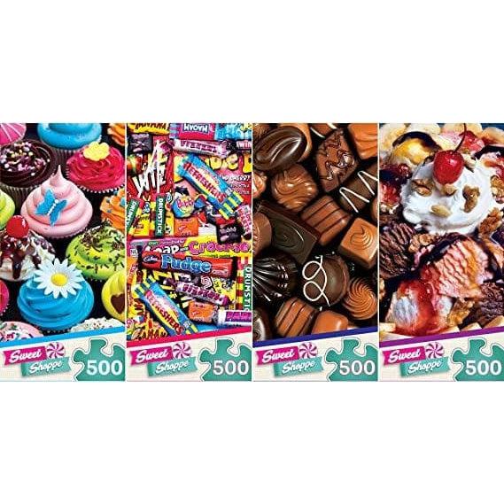 MasterPieces-Sweet Shoppe - 500 Piece Puzzle Assortment--Legacy Toys