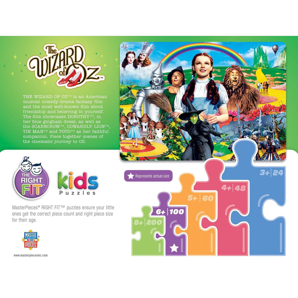MasterPieces-The Wizard of Oz - Wonderful Wizard of Oz - 100 Piece Puzzle-12241-Legacy Toys