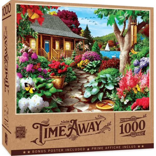 MasterPieces-Time Away - Dragonfly Garden 1000 Piece Puzzle-71810-Legacy Toys