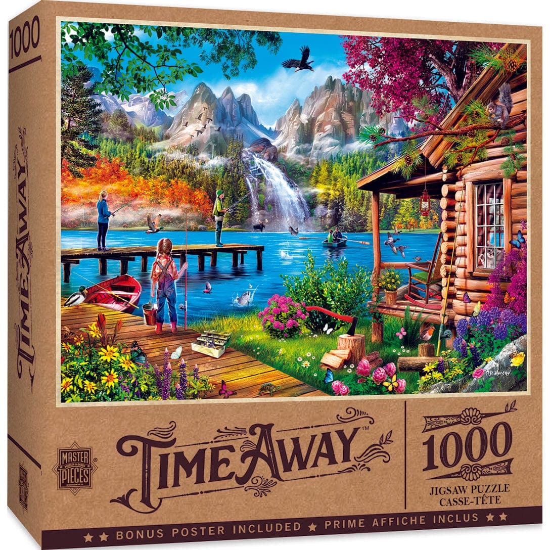 MasterPieces-Time Away - Fishing with Pappy - 1000 Piece Puzzle-72180-Legacy Toys