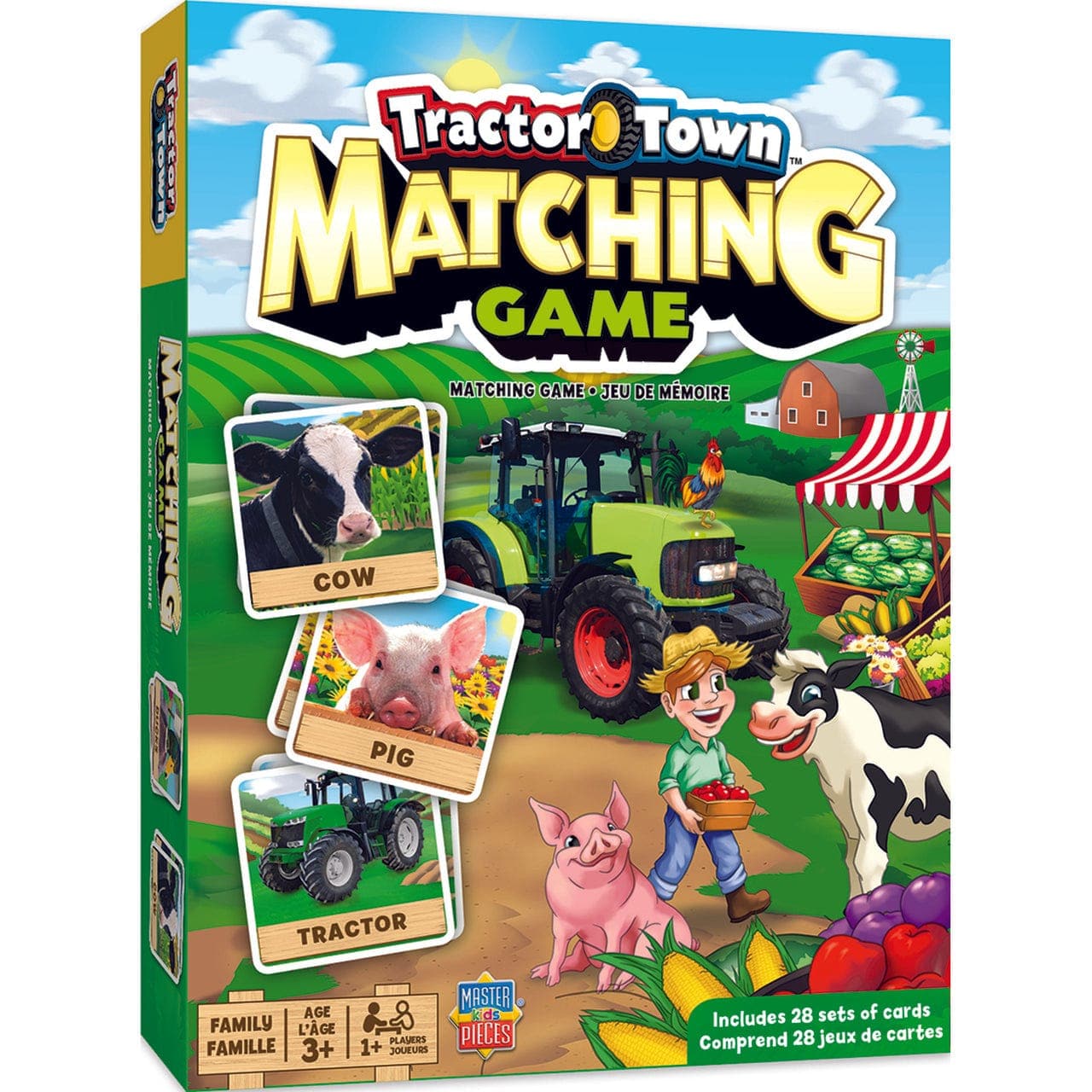 MasterPieces-Tractor Town Matching Card Game-42058-Legacy Toys