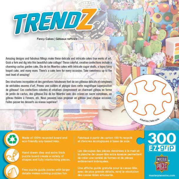 MasterPieces-Trendz - Fancy Cakes - 300 Piece EZGrip Puzzle-32037-Legacy Toys