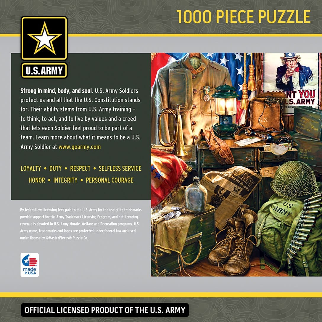 MasterPieces-U.S. Army - Men of Honor - 1000 Piece Puzzle-71510-Legacy Toys