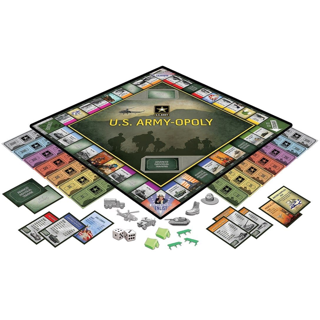 MasterPieces-U.S. Army Opoly Board Game-41598-Legacy Toys
