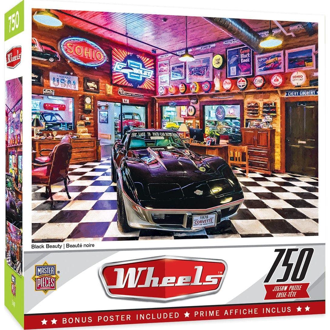 MasterPieces-Wheels - Black Beauty - 750 Piece Puzzle-32082-Legacy Toys