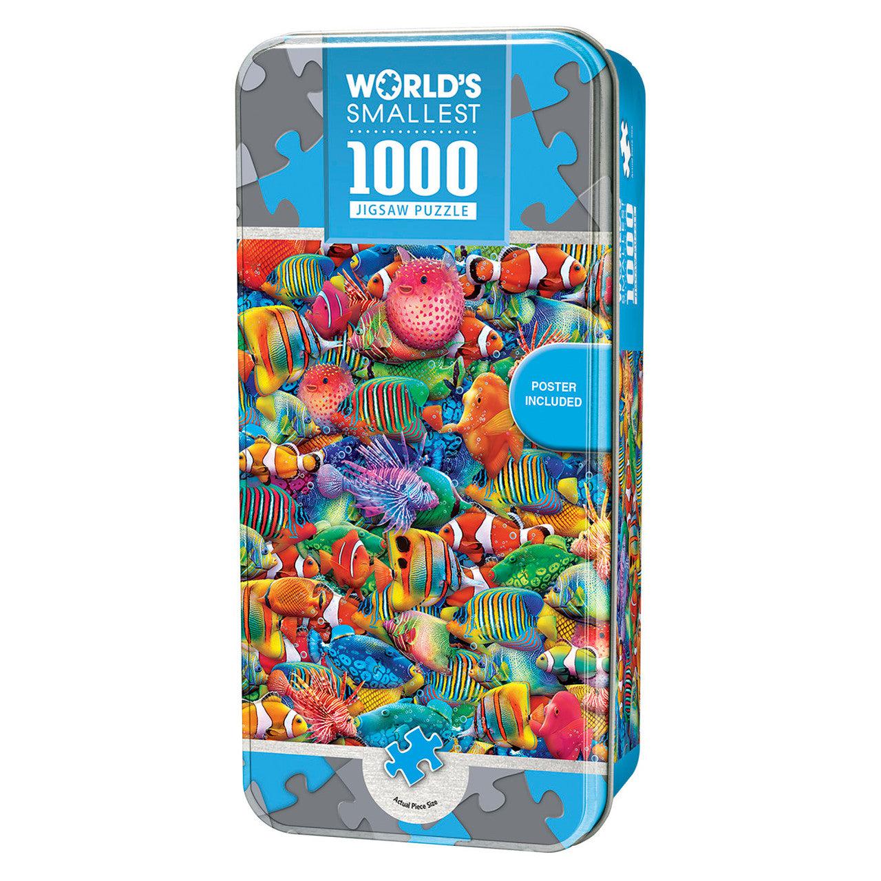 MasterPieces-World‘s Smallest - Rainbow Flow - 1000 Piece Puzzle in a Tin-32101-Legacy Toys