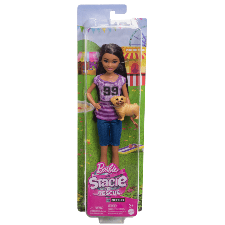 Mattel-Barbie and Stacie to the Rescue - Ligaya Doll with Pet Dog-HRM06-Legacy Toys