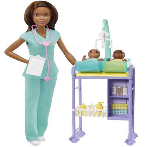 Mattel-Barbie Baby Doctor Doll -2023-GKH24-Legacy Toys