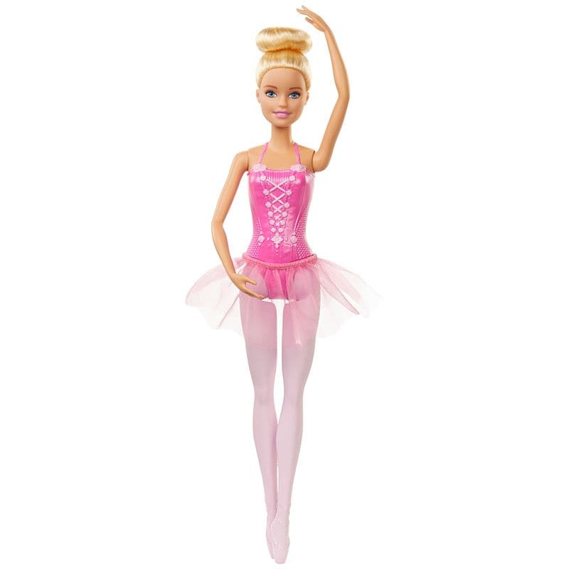 Mattel-Barbie Ballerina Doll - Blonde Hair - Pink Outfit-GJL59-Legacy Toys