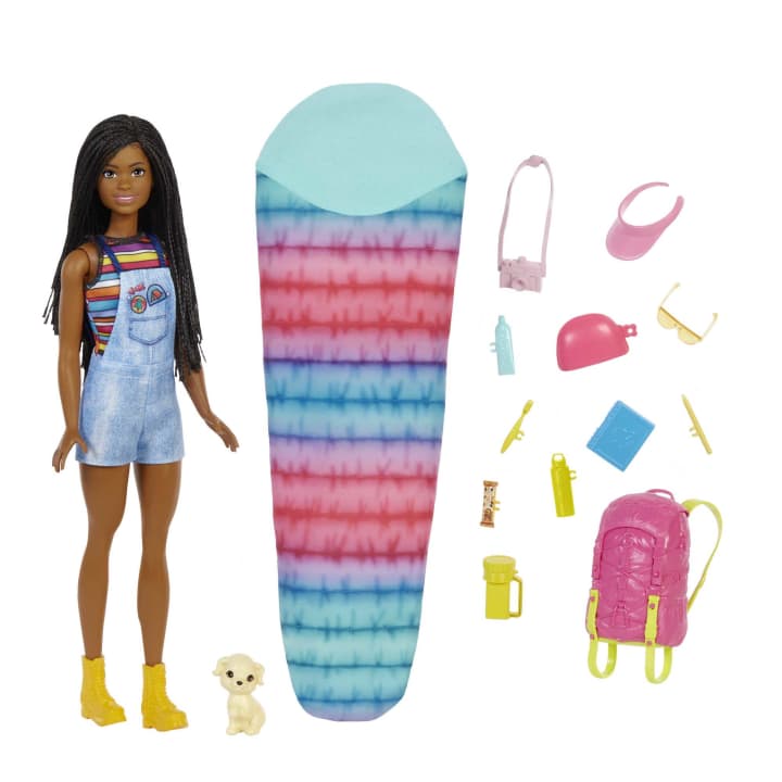 Mattel-Barbie: Camping Brooklyn Barbie Doll & Accessories-HDF74-Legacy Toys