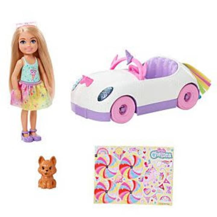 Mattel-Barbie Chelsea Doll & Car-GXT41-Legacy Toys