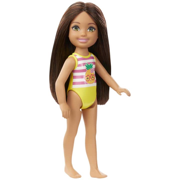 Mattel-Barbie Club Chelsea-GHV57-Pineapple Swimsuit-Legacy Toys
