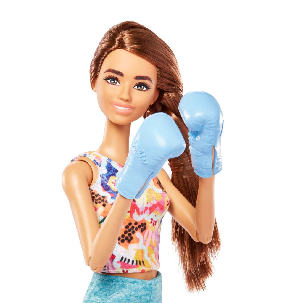 Mattel-Barbie Doll With Puppy - Workout Outfit, Roller Skate, and Tennis-HKT91-Legacy Toys