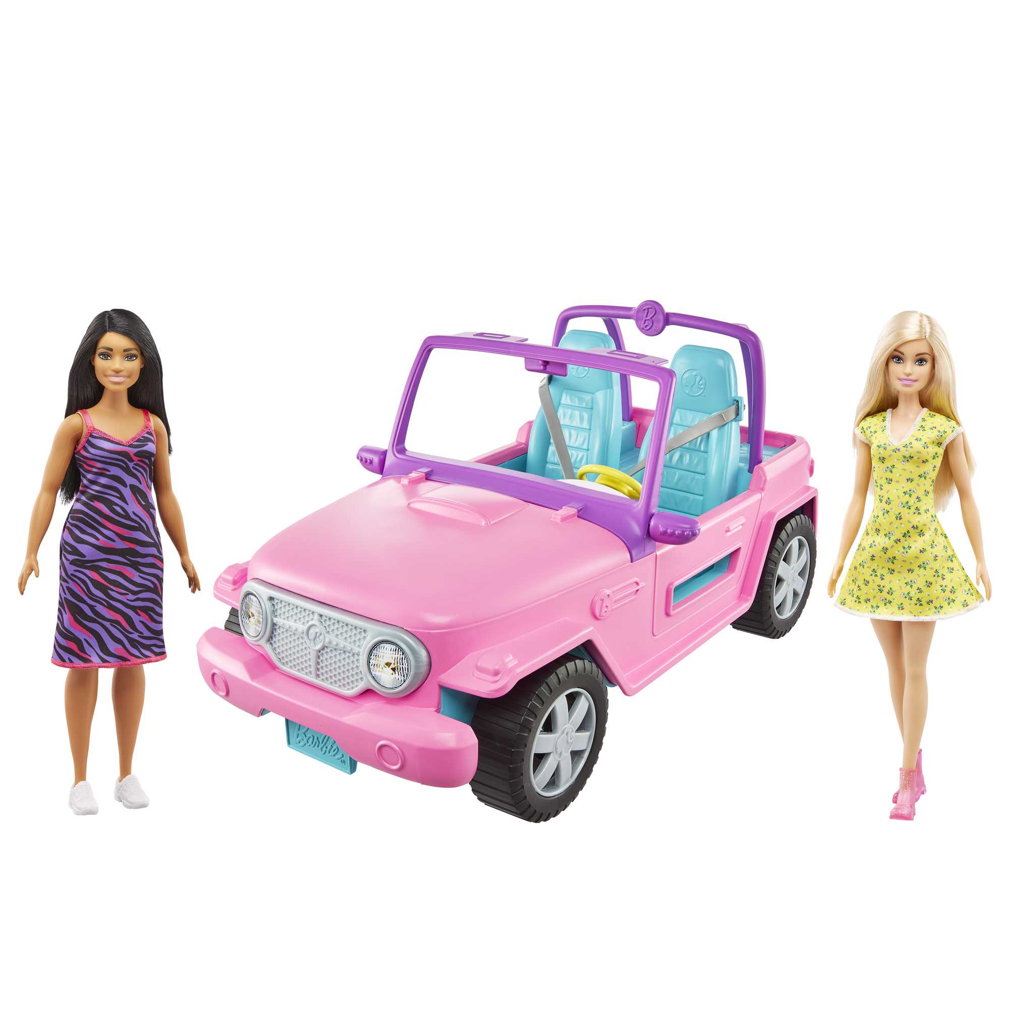 Mattel-Barbie Dolls and Vehicle-GVK02-Legacy Toys