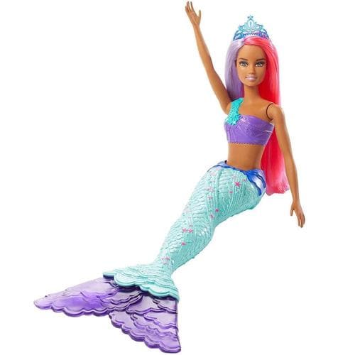 Mattel-Barbie Dreamtopia Doll - Assorted Styles - Mermaid-GJK09-Pink and Purple Hair-Legacy Toys