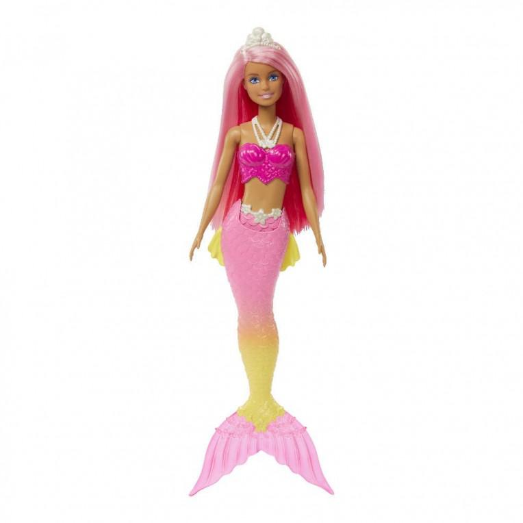 Mattel-BARBIE Dreamtopia Doll Assortment-HGR11-Pink Hair Pink/Yellow Tail-Legacy Toys