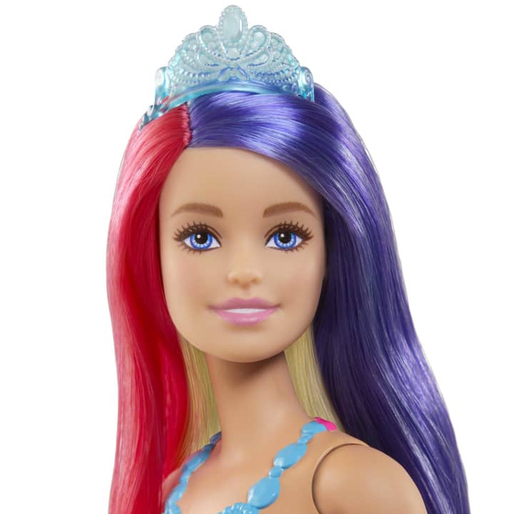  Barbie Dreamtopia Mermaid Doll (Purple Hair) With Blue