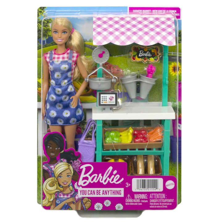 Mattel-Barbie - Farmers Market Playset with Doll-HCN22-Legacy Toys