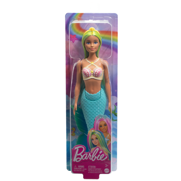 Mattel-Barbie Mermaid Doll - Blue Hair and Tail-HRR03-Legacy Toys