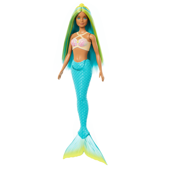 Mattel-Barbie Mermaid Doll - Blue Hair and Tail-HRR03-Legacy Toys